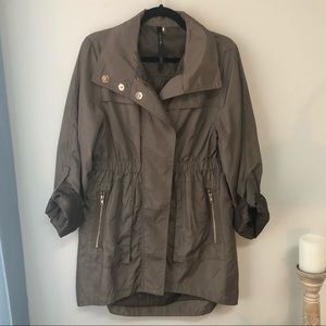 Olive oversized windbreaker